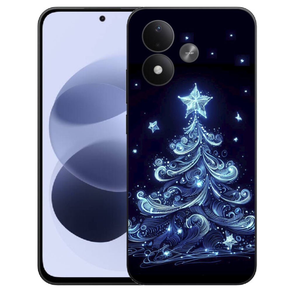 mmCase gél tok a Xiaomi Redmi Note 17 4G/5G-hez – neon karácsonyfa 4