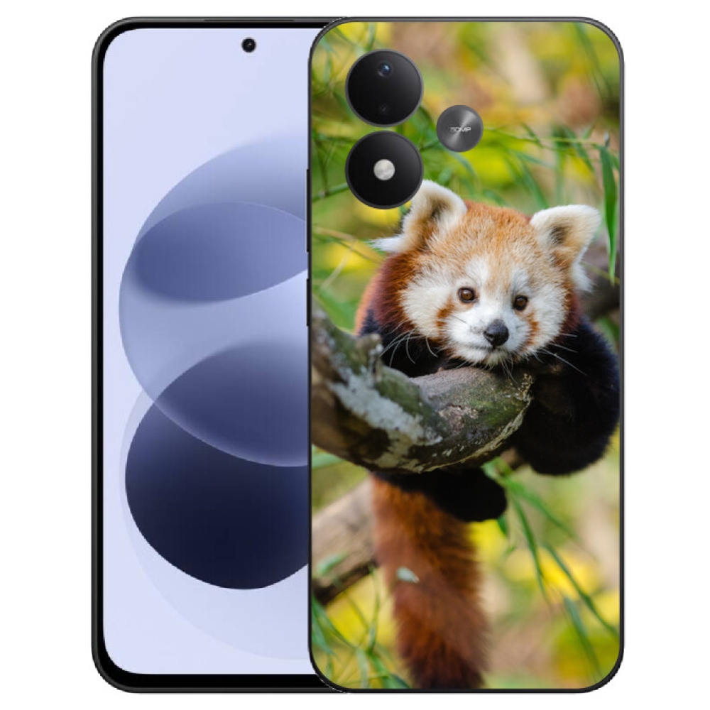 mmCase géltok a Xiaomi Redmi Note 17 4G/5G-hez – vörös panda