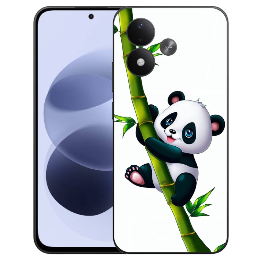 mmCase géltok a Xiaomi Redmi Note 17 4G/5G-hez – panda a bambuszon
