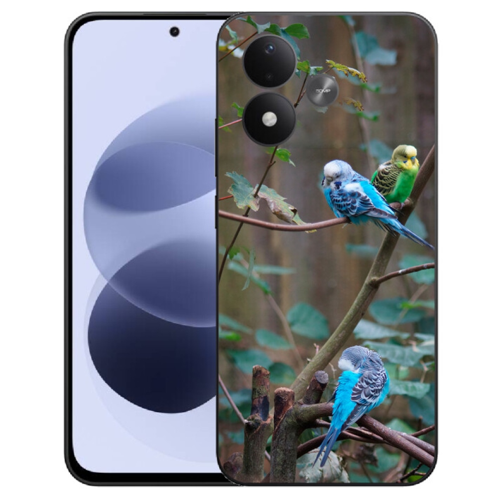 mmCase gél tok a Xiaomi Redmi Note 17 4G/5G-hez – papagájok egy ágon