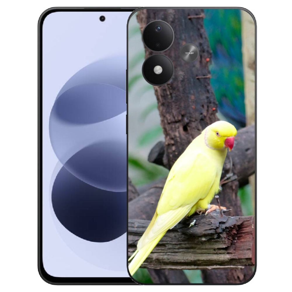 mmCase géltok a Xiaomi Redmi Note 17 4G/5G-hez – sárga alexandri papagáj
