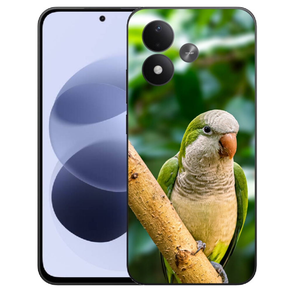 mmCase géltok a Xiaomi Redmi Note 17 4G/5G-hez – papagáj és szerzetes