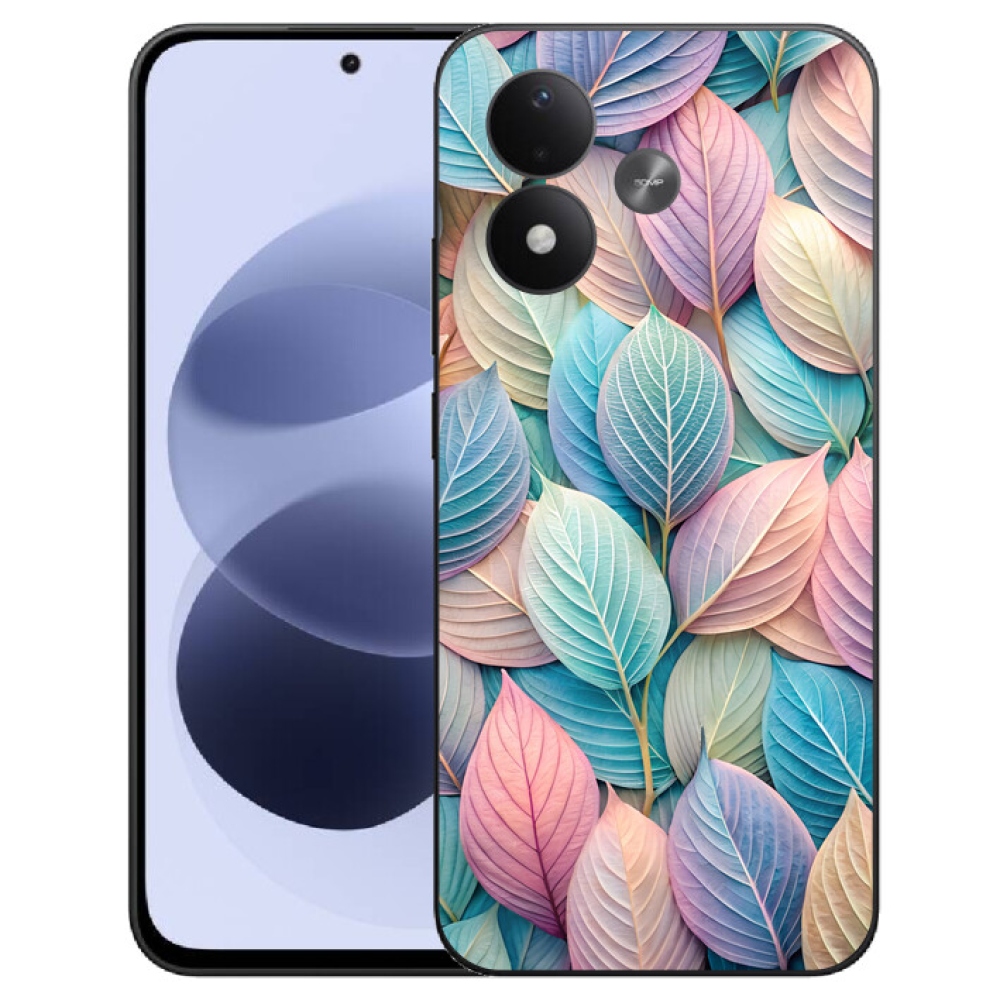mmCase géltok a Xiaomi Redmi Note 17 4G/5G-hez – pasztell levelek