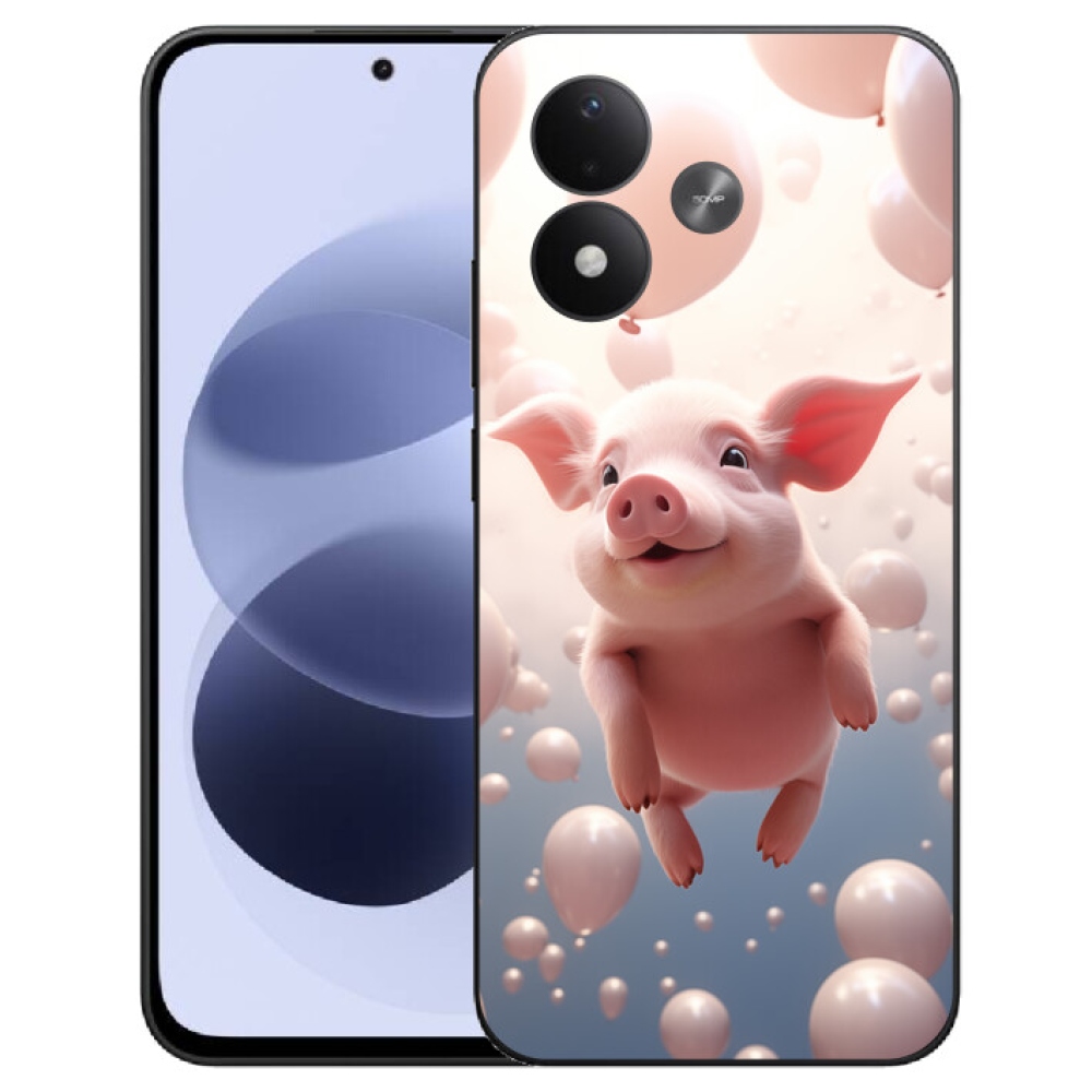 mmCase géltok a Xiaomi Redmi Note 17 4G/5G-hez – malac léggömbökkel