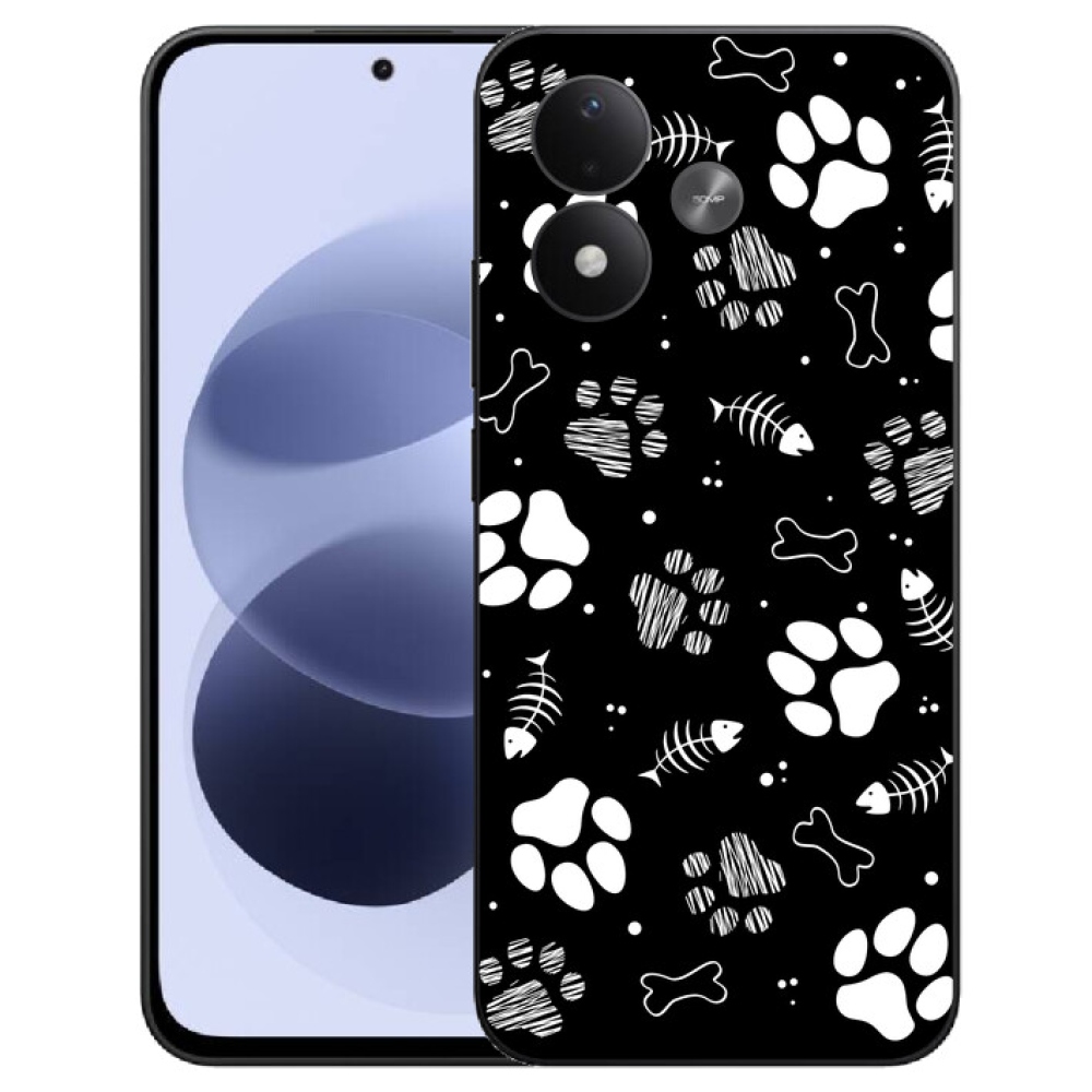 mmCase gél tok a Xiaomi Redmi Note 17 4G/5G-hez – kutyus mancsok