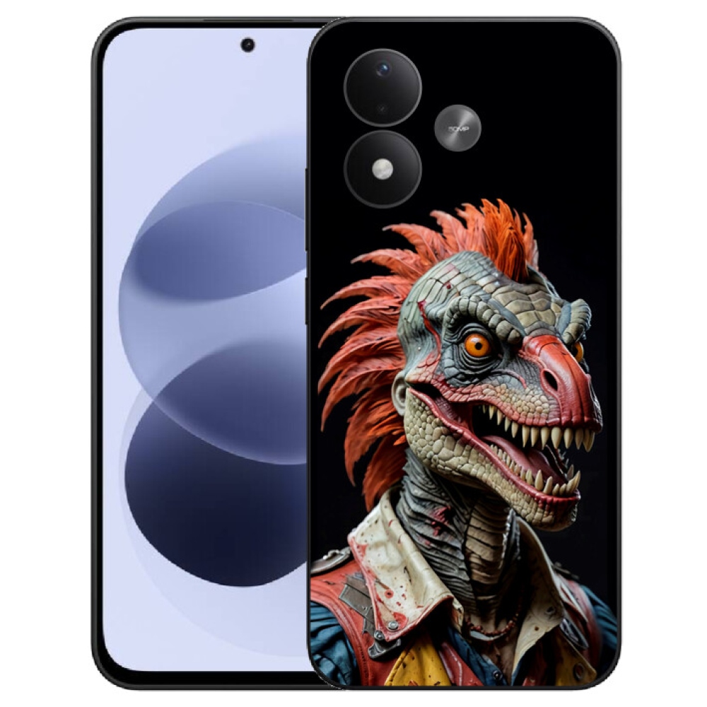 mmCase géltok a Xiaomi Redmi Note 17 4G/5G-hez – punk dinoszaurusz