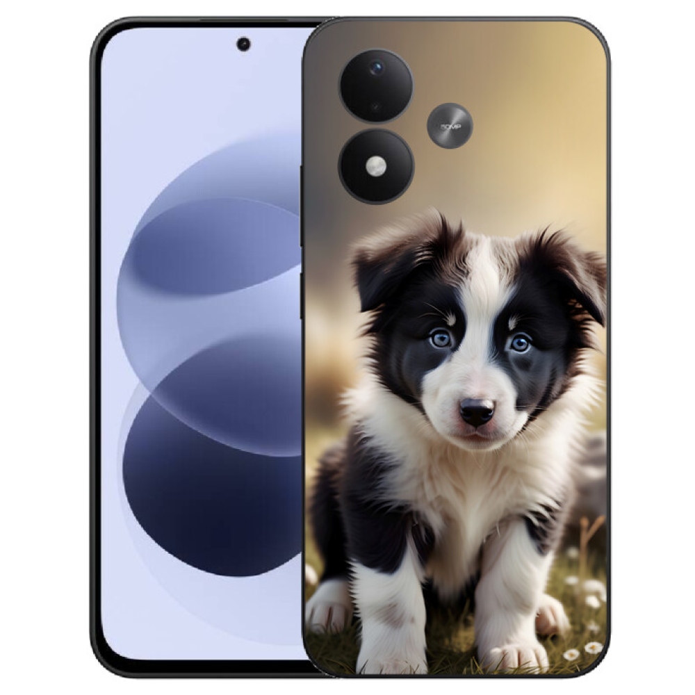 mmCase gél tok a Xiaomi Redmi Note 17 4G/5G-hez – aranyos border collie