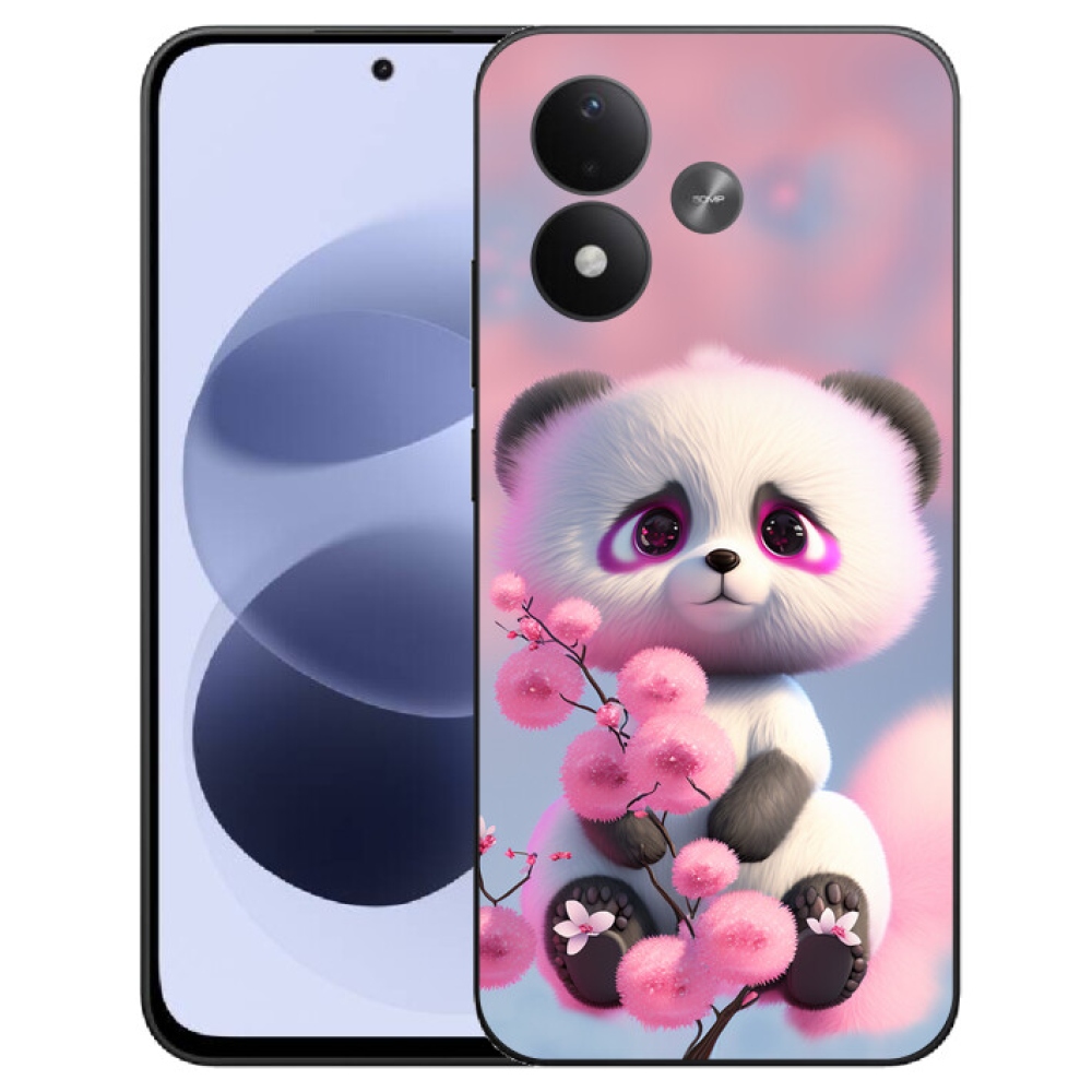 mmCase géltok a Xiaomi Redmi Note 17 4G/5G-hez – aranyos panda 1