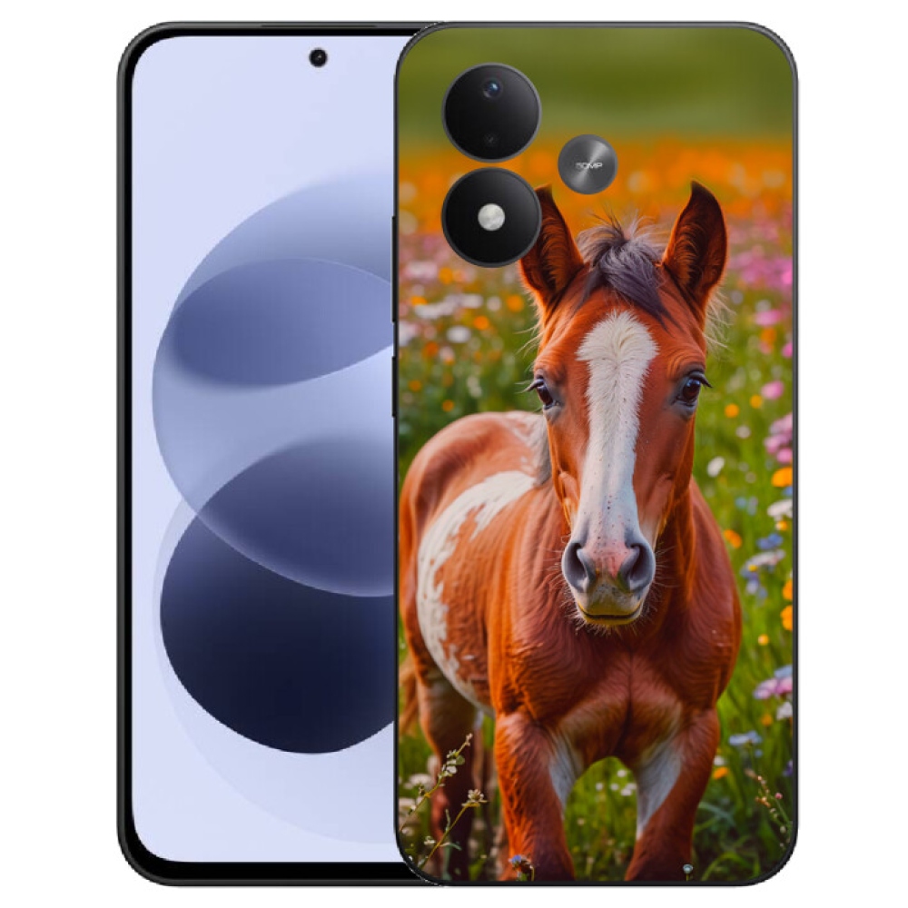 mmCase gél tok a Xiaomi Redmi Note 17 4G/5G-hez – aranyos csikó