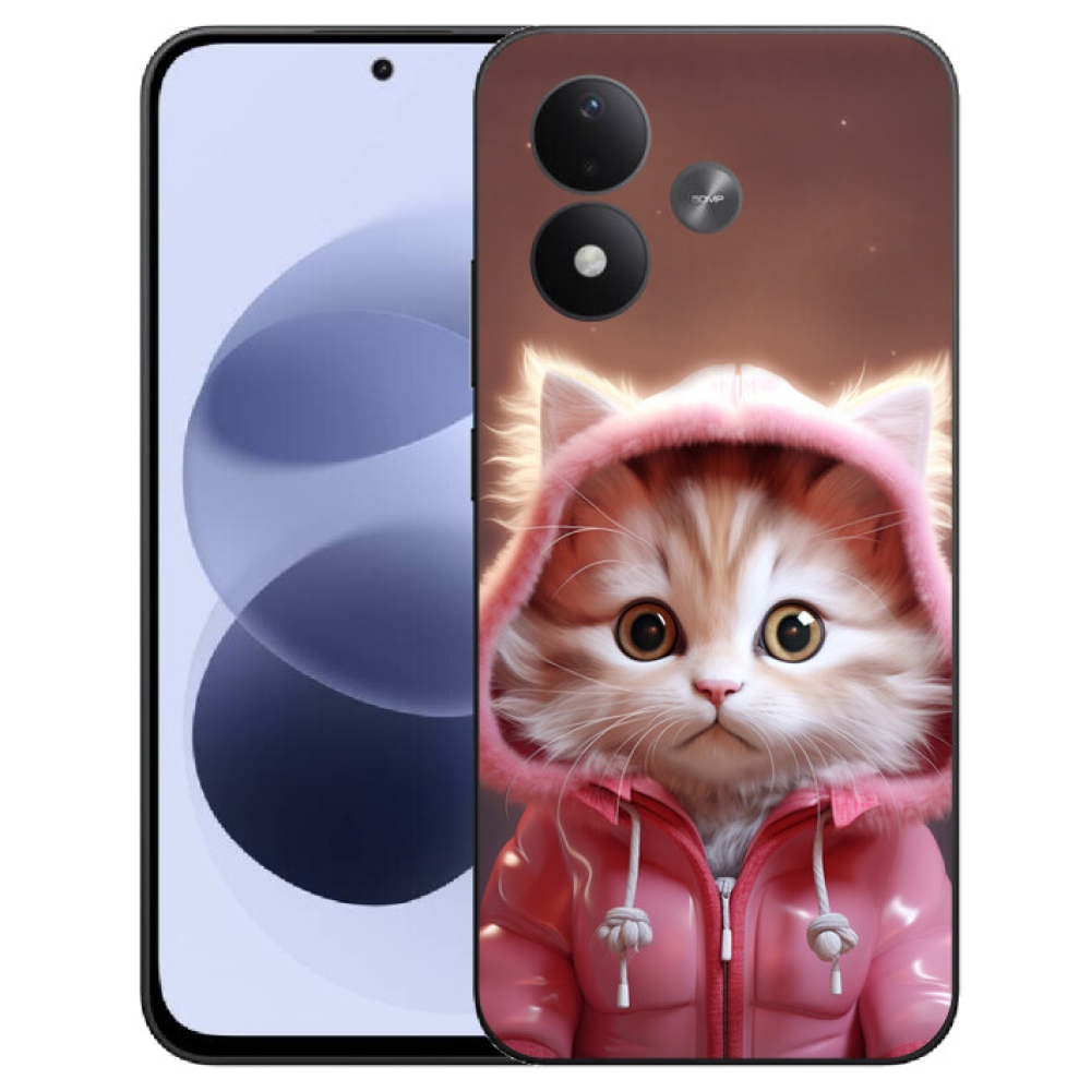 mmCase gél tok a Xiaomi Redmi Note 17 4G/5G-hez – aranyos cica 3