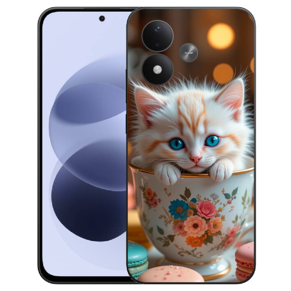 mmCase gél tok a Xiaomi Redmi Note 17 4G/5G-hez – aranyos cica 6