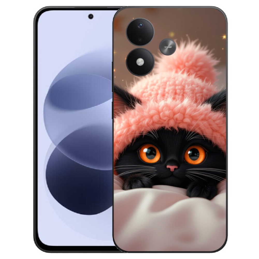 mmCase gél tok a Xiaomi Redmi Note 17 4G/5G-hez – aranyos cica 7