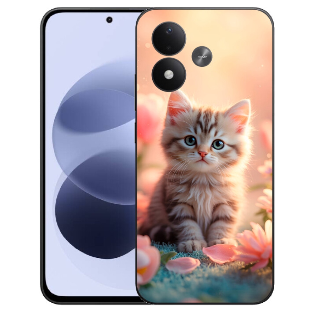 mmCase gél tok a Xiaomi Redmi Note 17 4G/5G-hez – aranyos cica 8