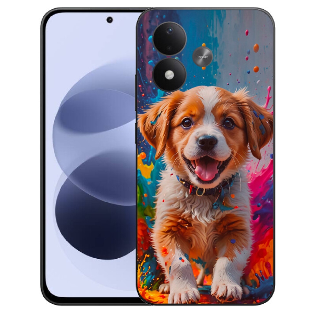 mmCase gél tok a Xiaomi Redmi Note 17 4G/5G-hez – aranyos kiskutya 3