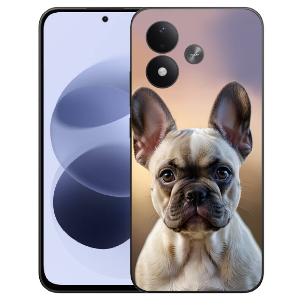 mmCase gél tok a Xiaomi Redmi Note 17 4G/5G-hez – aranyos francia buldog