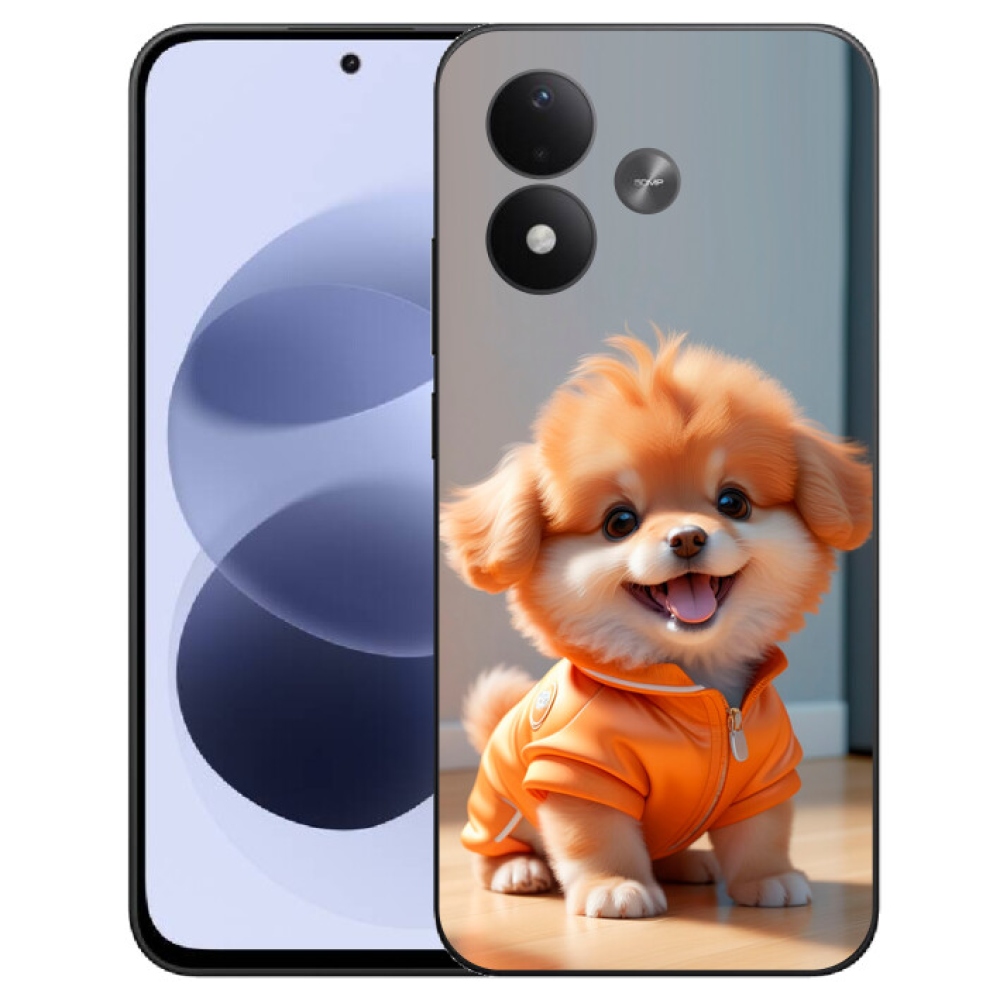 mmCase gél tok a Xiaomi Redmi Note 17 4G/5G-hez – aranyos pomerániai pulóverben