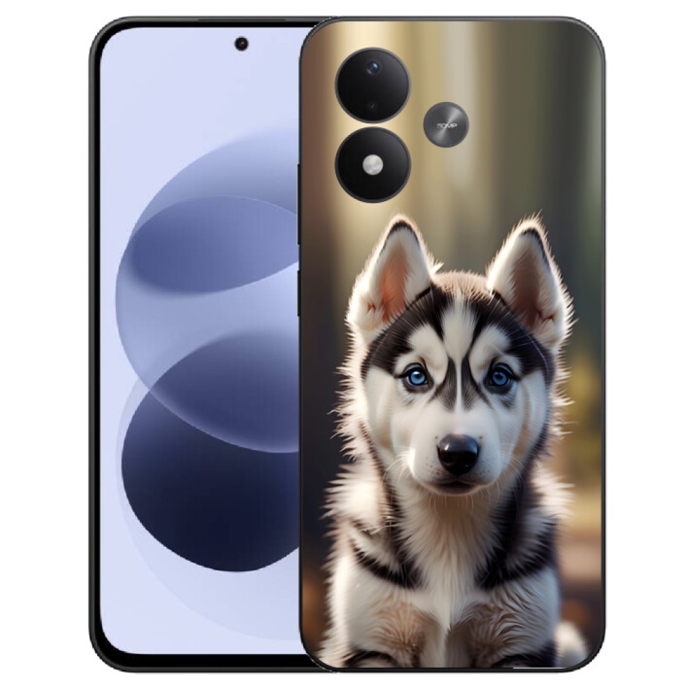mmCase gél tok a Xiaomi Redmi Note 17 4G/5G-hez – aranyos szibériai husky