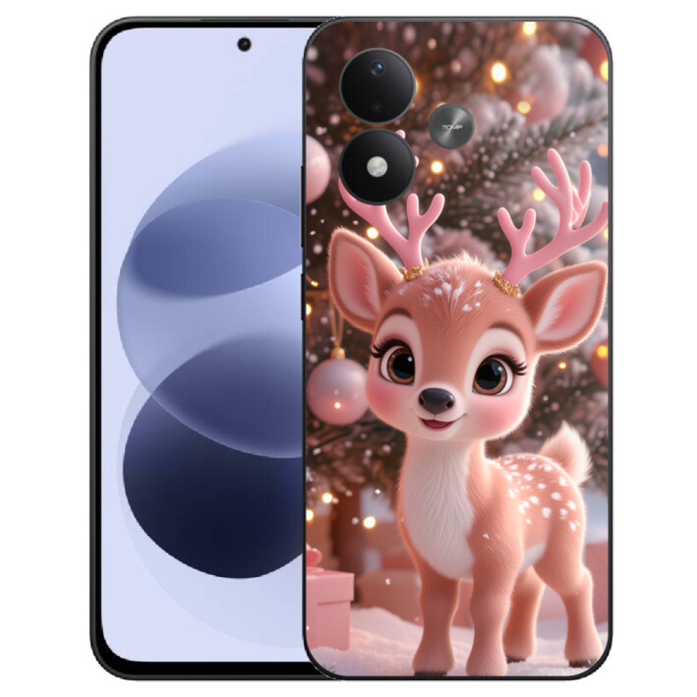 mmCase gél tok a Xiaomi Redmi Note 17 4G/5G-hez – aranyos rénszarvas