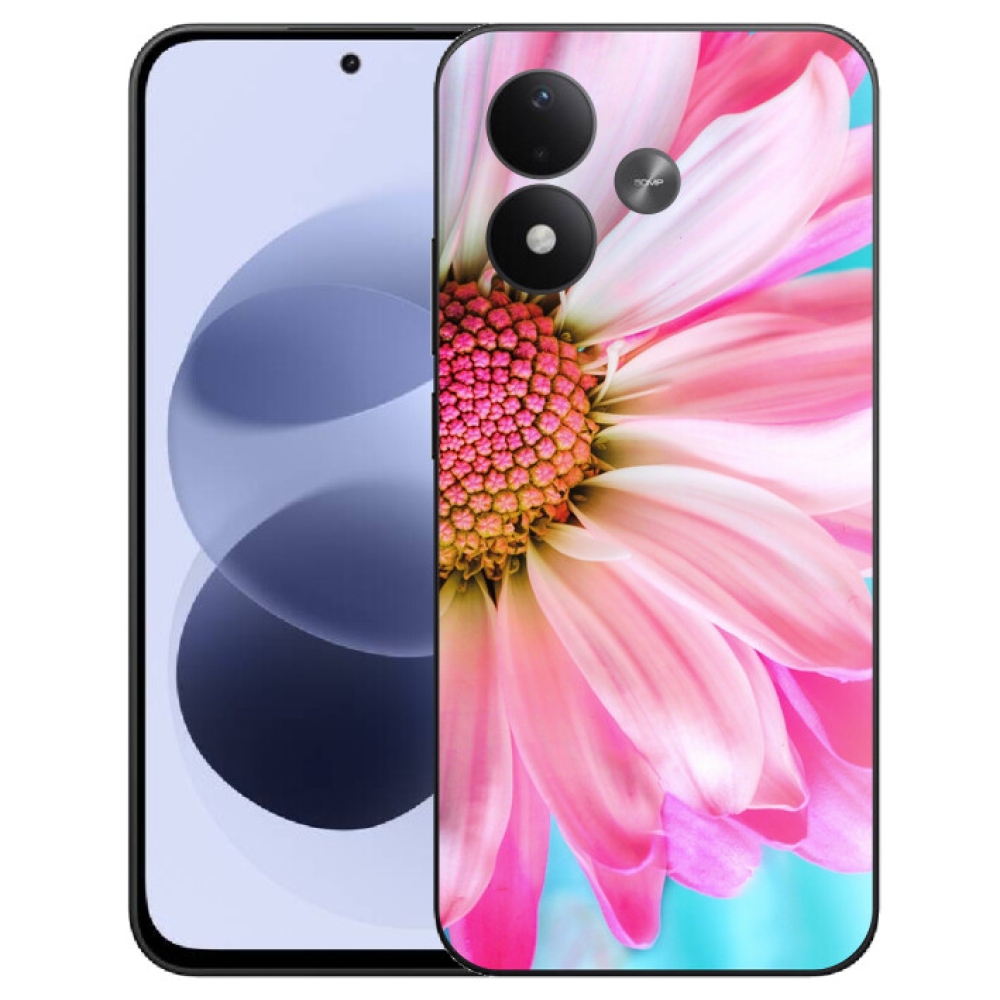 mmCase géltok a Xiaomi Redmi Note 17 4G/5G-hez – rózsaszín virág