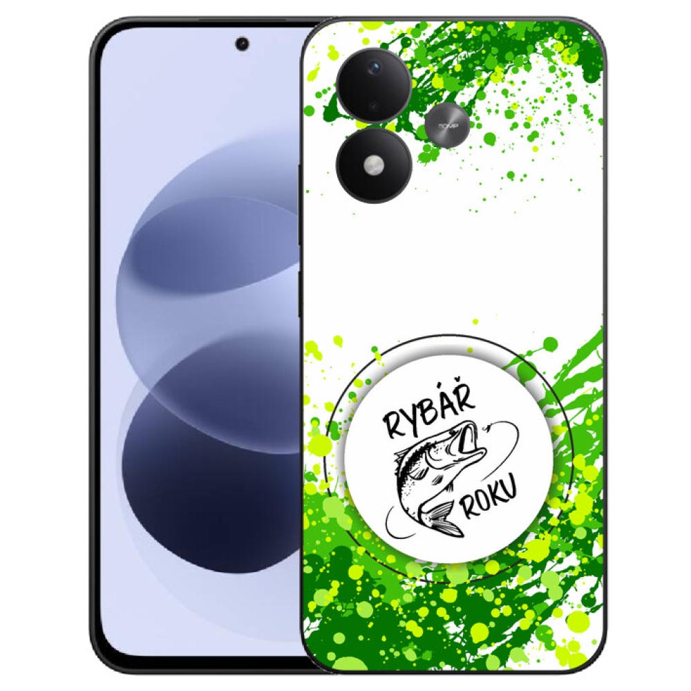 mmCase géltok a Xiaomi Redmi Note 17 4G/5G-hez – „Az év horgásza” fehér háttérrel
