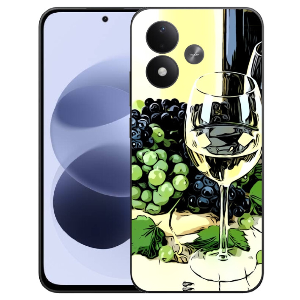 mmCase gél tok a Xiaomi Redmi Note 17 4G/5G-hez – egy pohár bor