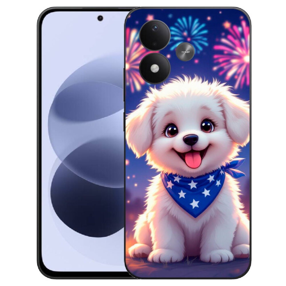 mmCase gél tok a Xiaomi Redmi Note 17 4G/5G-hez – ünnepi kiskutya