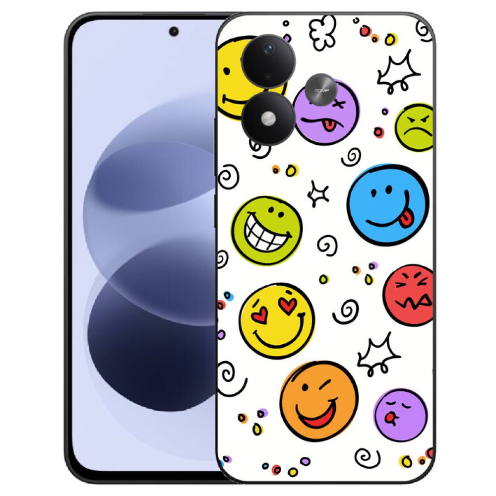 mmCase gél tok a Xiaomi Redmi Note 17 4G/5G-hez – smiley-k