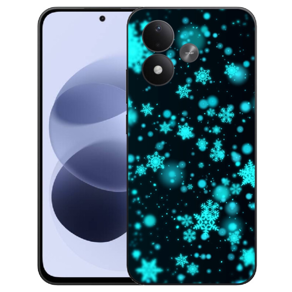 mmCase gél tok a Xiaomi Redmi Note 17 4G/5G-hez – hópelyhek 1