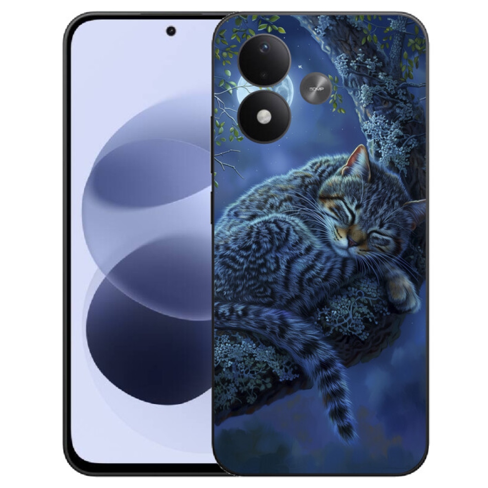 mmCase gél tok a Xiaomi Redmi Note 17 4G/5G-hez – alvó macska