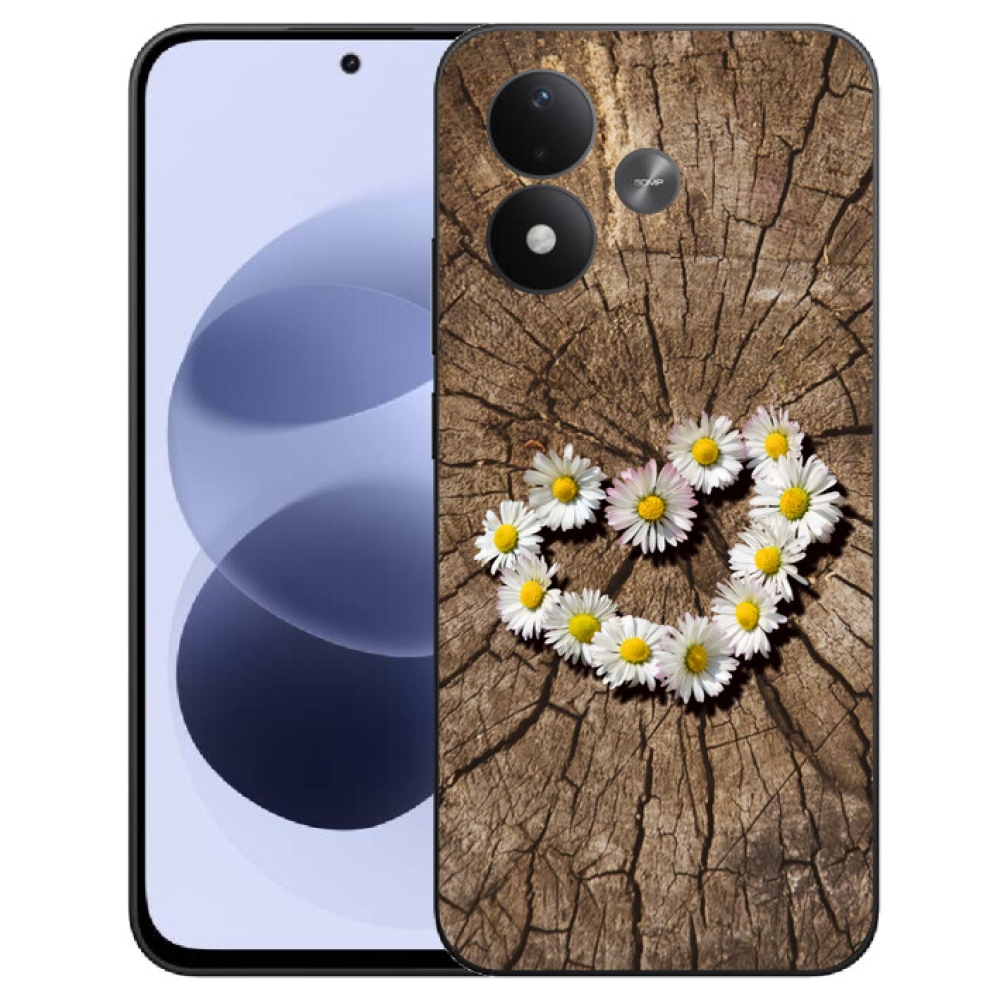 mmCase géltok a Xiaomi Redmi Note 17 4G/5G-hez – margaréta mintás
