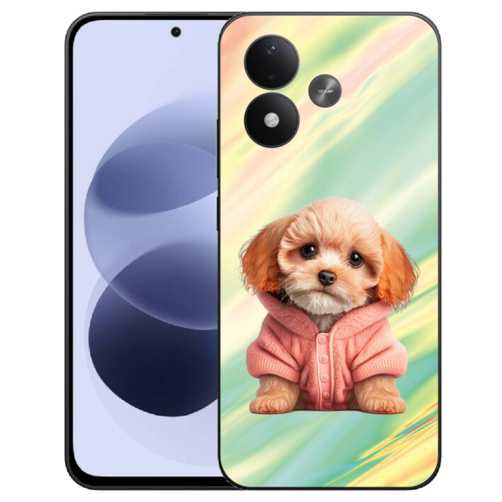 mmCase géltok a Xiaomi Redmi Note 17 4G/5G-hez – pulóveres kiskutya