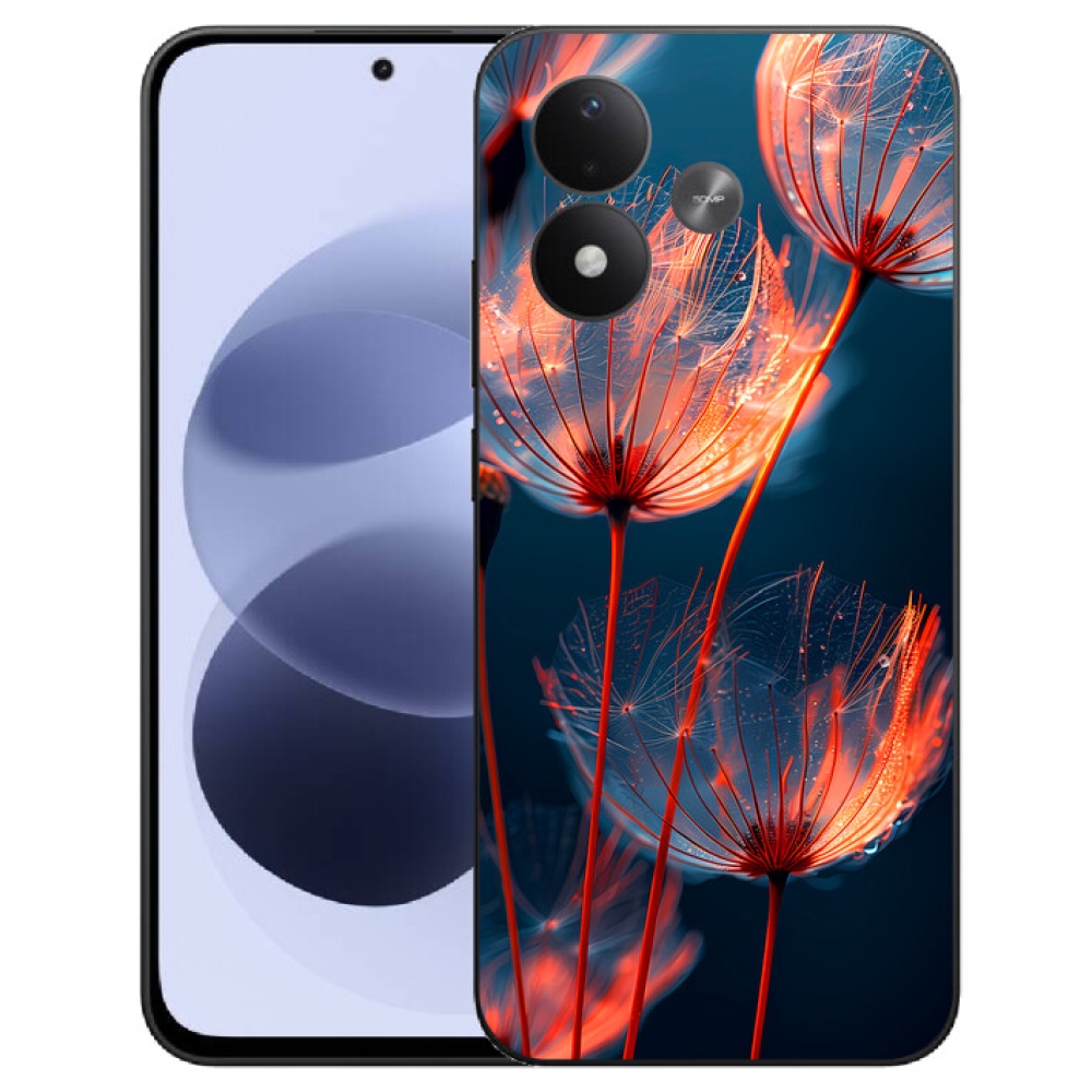 mmCase gél tok a Xiaomi Redmi Note 17 4G/5G-hez – fénylő szőrszálak