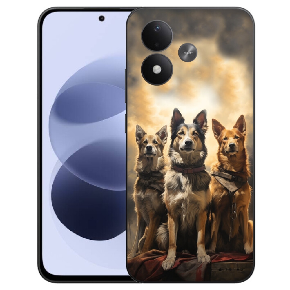 mmCase géltok a Xiaomi Redmi Note 17 4G/5G-hez – három kutyus