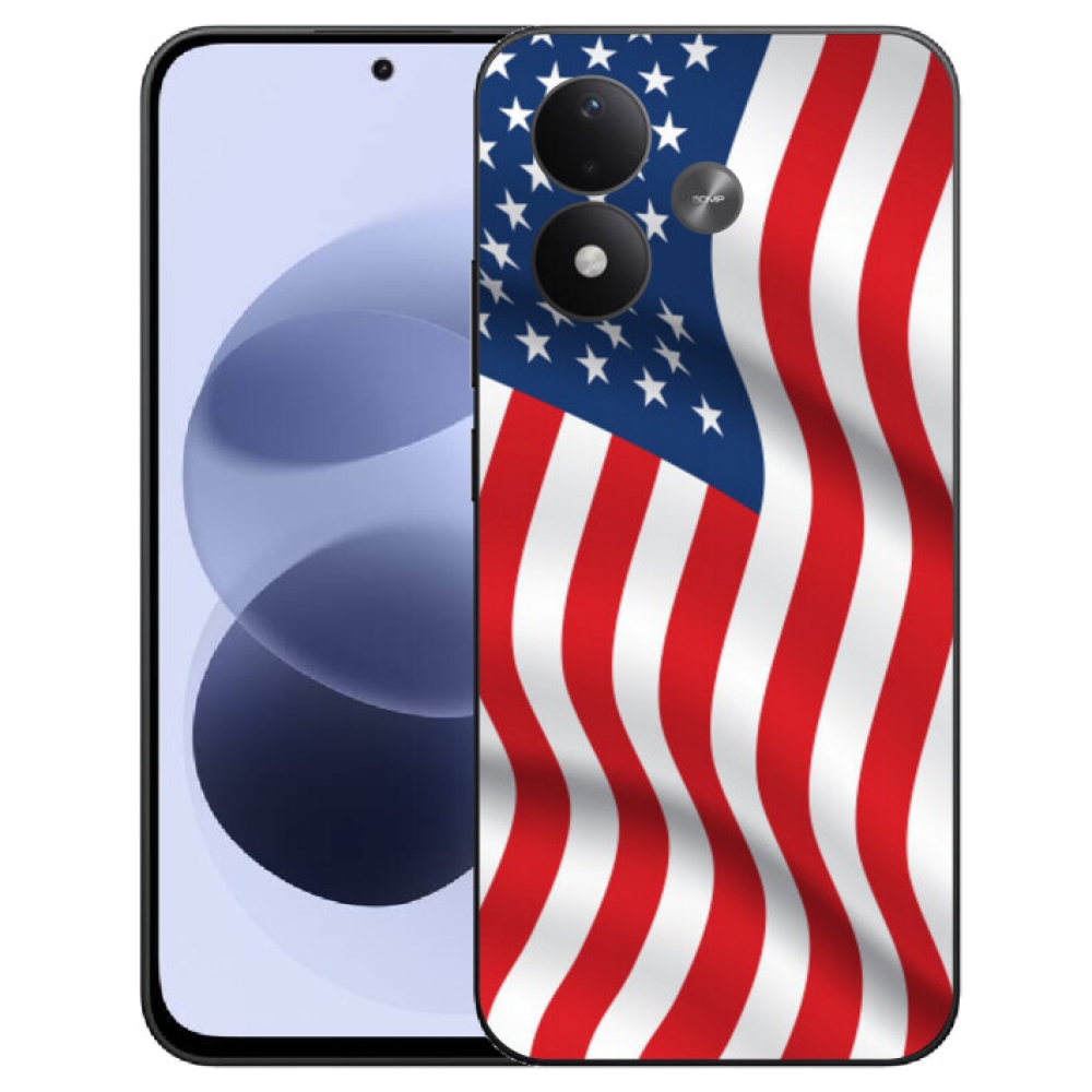 mmCase gél tok a Xiaomi Redmi Note 17 4G/5G-hez – amerikai zászló
