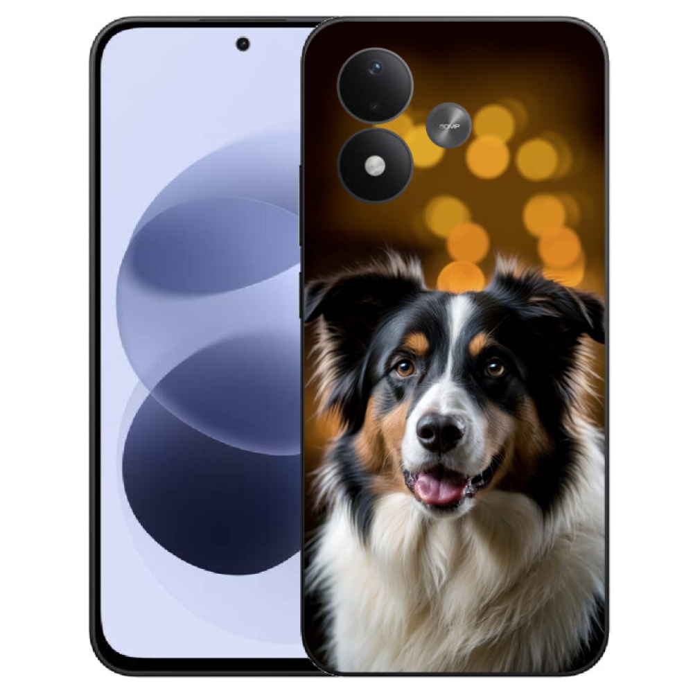 mmCase gél tok a Xiaomi Redmi Note 17 4G/5G-hez – mosolygós ausztrál juhászkutya