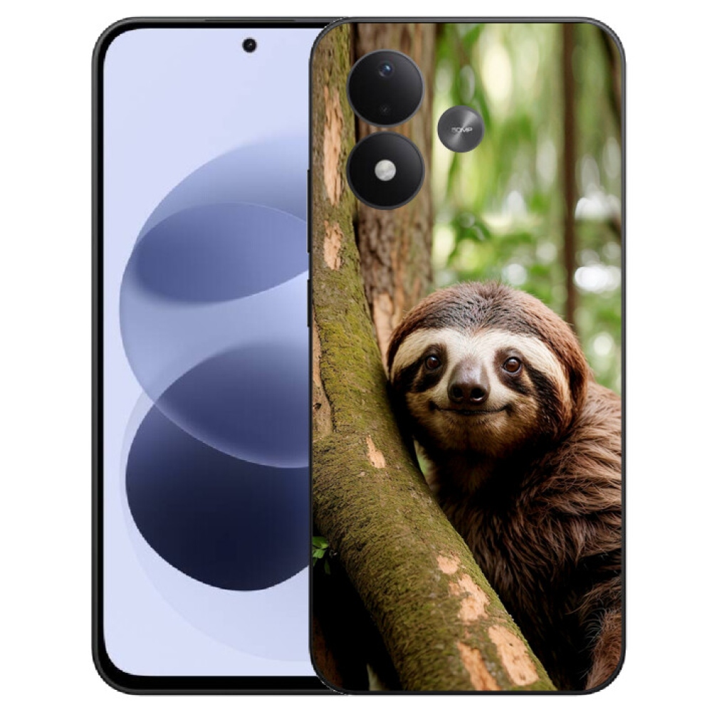 mmCase gél tok a Xiaomi Redmi Note 17 4G/5G-hez – mosolygós lajhár