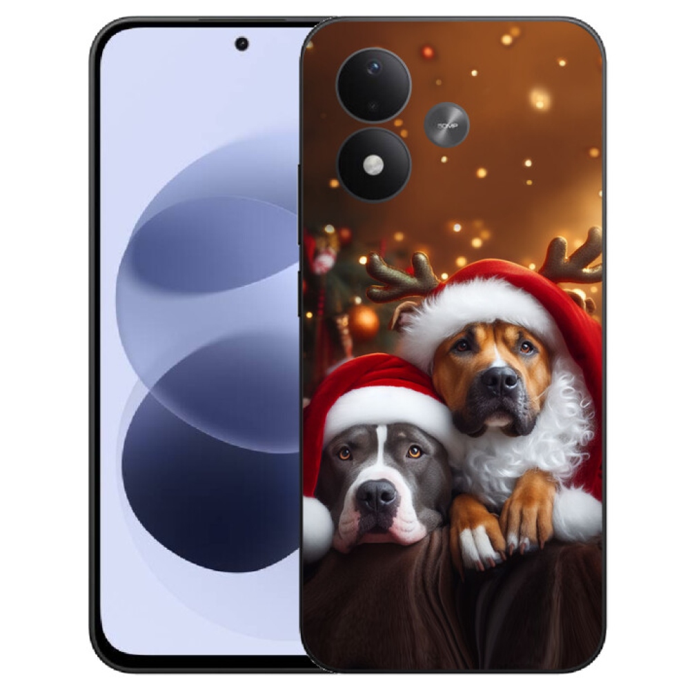 mmCase géltok a Xiaomi Redmi Note 17 4G/5G-hez – karácsonyi kutyák