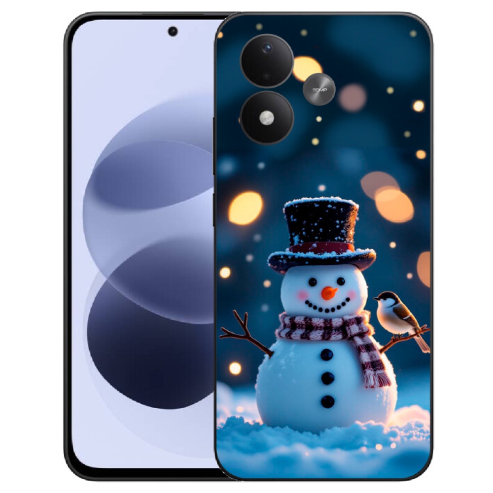 mmCase gél tok a Xiaomi Redmi Note 17 4G/5G-hez – karácsonyi hóember