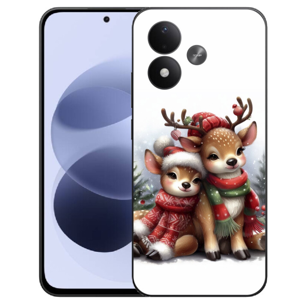 mmCase géltok a Xiaomi Redmi Note 17 4G/5G-hez – karácsonyi rénszarvasok