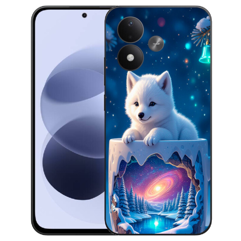 mmCase gél tok a Xiaomi Redmi Note 17 4G/5G-hez – karácsonyi kiskutya
