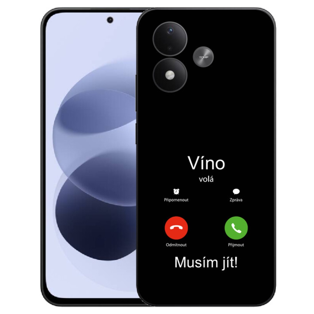 mmCase gél tok a Xiaomi Redmi Note 17 4G/5G-hez – bordó, fekete háttérrel