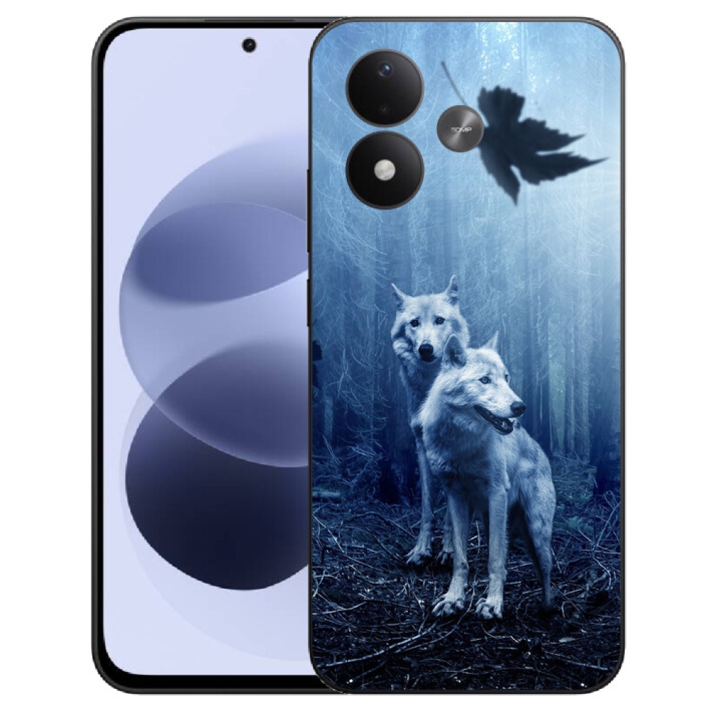 mmCase gél tok a Xiaomi Redmi Note 17 4G/5G-hez – farkasok az erdőben