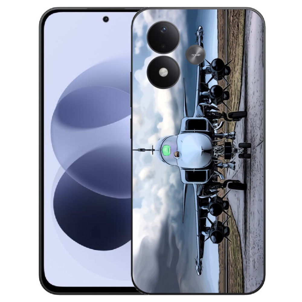 mmCase géltok a Xiaomi Redmi Note 17 4G/5G-hez – katonai repülőgép
