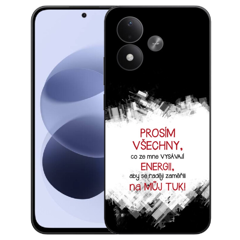 mmCase géltok a Xiaomi Redmi Note 17 4G/5G-hez – vicces felirat, 1 db, piros