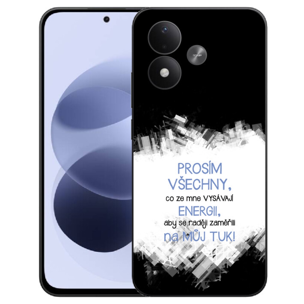 mmCase géltok a Xiaomi Redmi Note 17 4G/5G-hez – vicces felirat, 1 db, kék