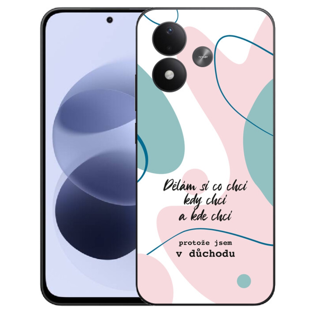 mmCase géltok a Xiaomi Redmi Note 17 4G/5G-hez – vicces felirat, 10 fehér háttér