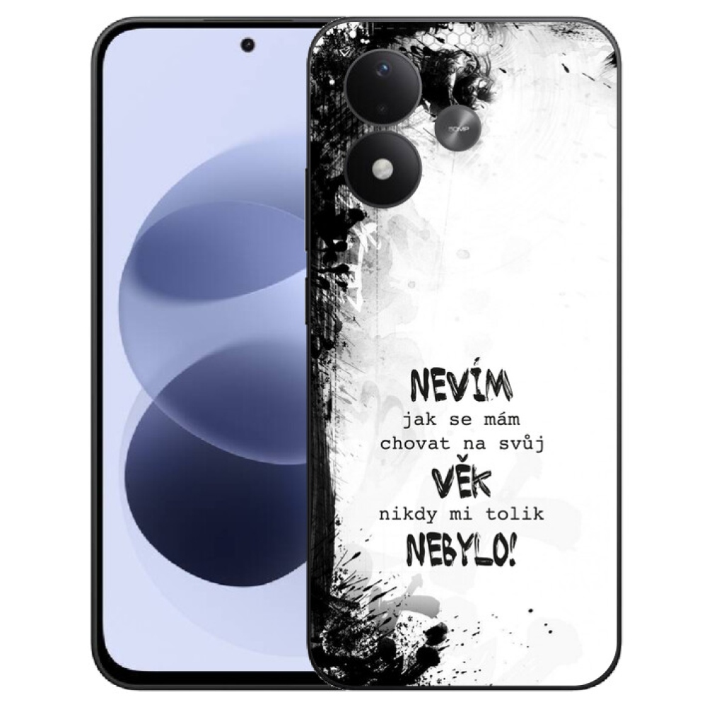 mmCase géltok a Xiaomi Redmi Note 17 4G/5G-hez – vicces felirat, 14, fehér háttér