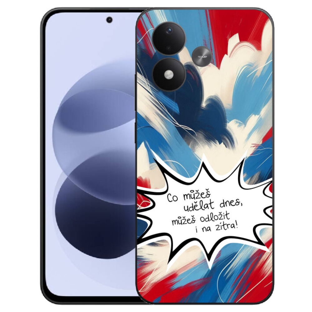 mmCase gél tok a Xiaomi Redmi Note 17 4G/5G-hez – vicces felirat, 9 fehér háttér