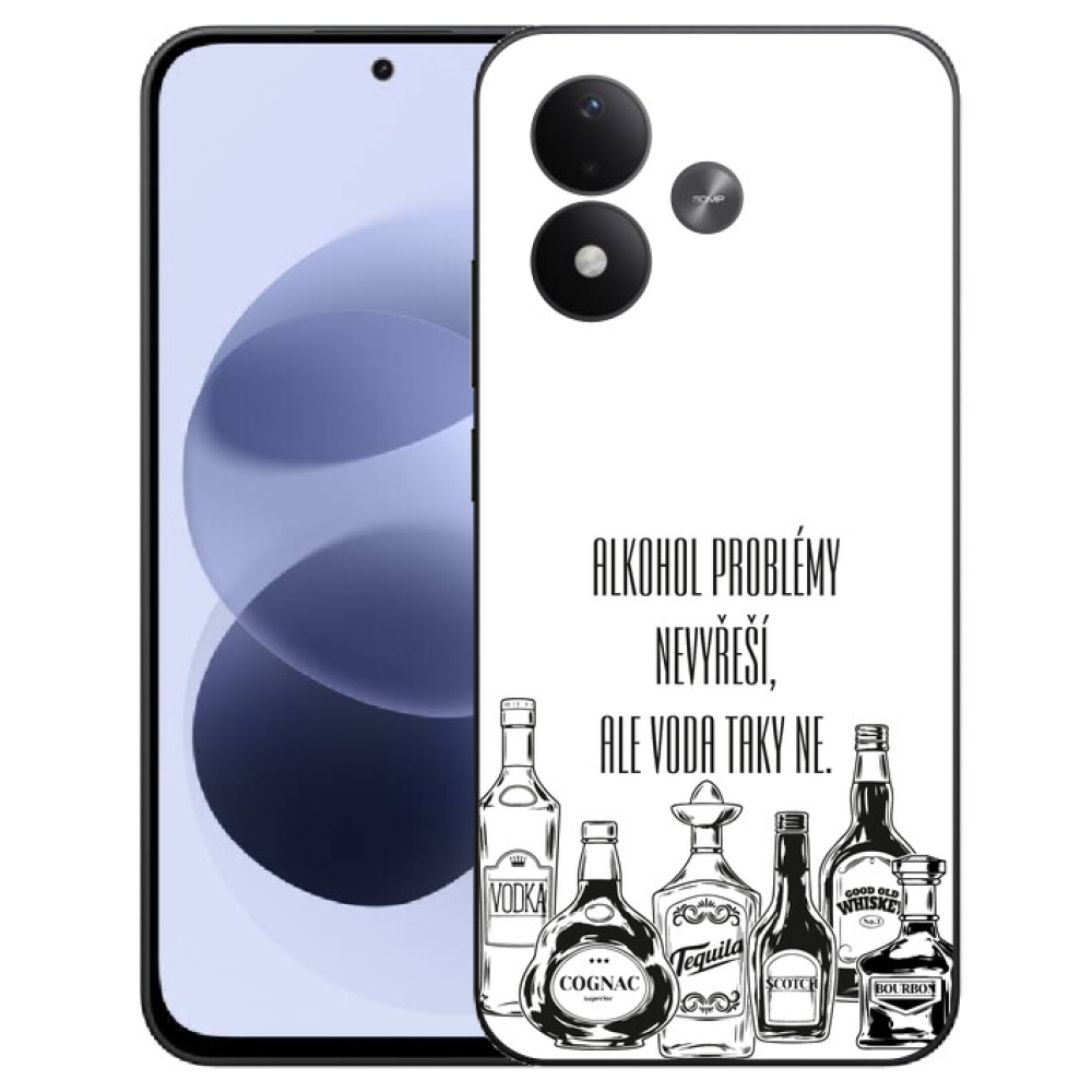 mmCase géltok a Xiaomi Redmi Note 17 4G/5G-hez – vicces felirat fehér háttérrel