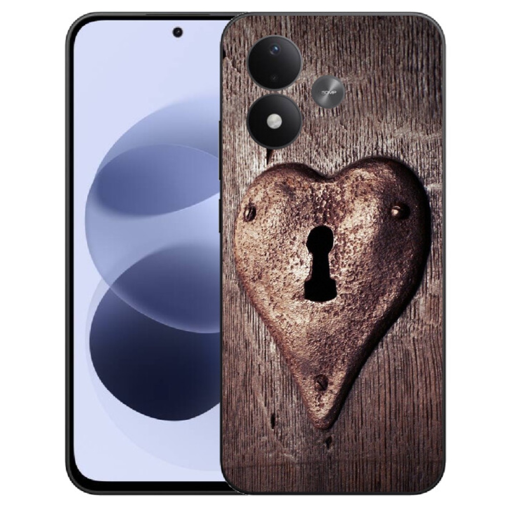 mmCase gél tok a Xiaomi Redmi Note 17 4G/5G-hez – szív alakú zárral
